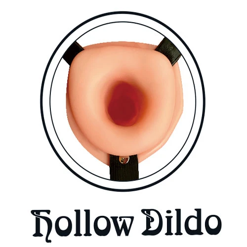 Vibrating Unisex Hollow Strap On Dildo with Belt