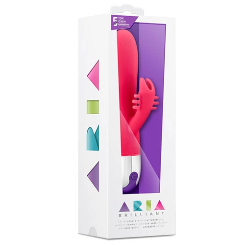 Blush Aria Brilliant Silicone Dual Stimulation Bunny Vibrator for Girl