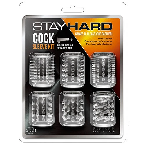 Stay Hard Sleeve Kit in Clear