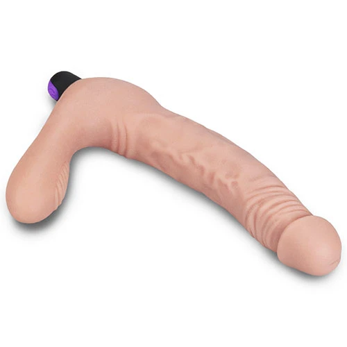 Rechargeable Vibrating Silicone Strapless Strap-On Dildo