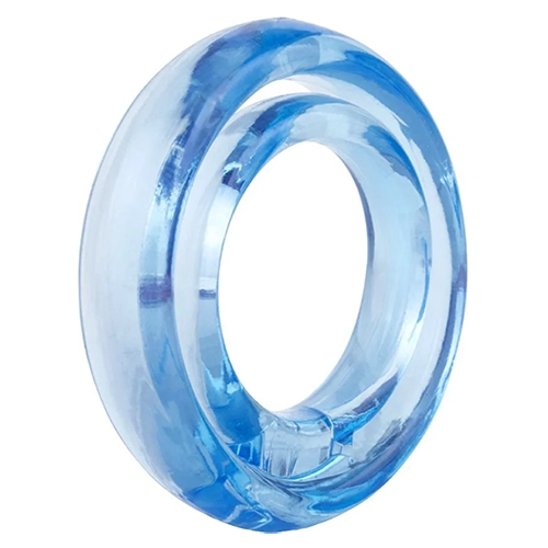 Screaming O RingO2 Double Cock Ring in Blue