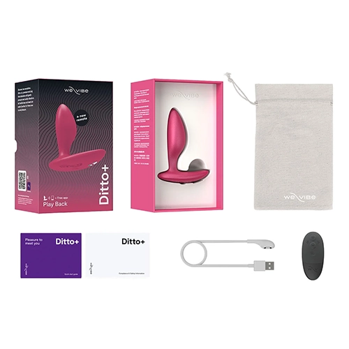 We-Vibe Ditto+ Vibrating Anal Plug in Cosmic Pink