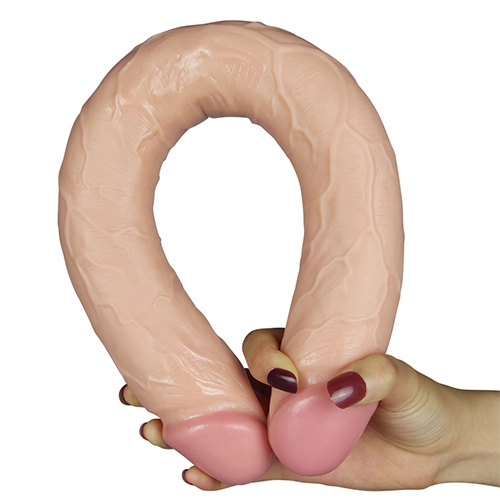XR Brands Ultra Realistic 17 inch Double Dong Dildo